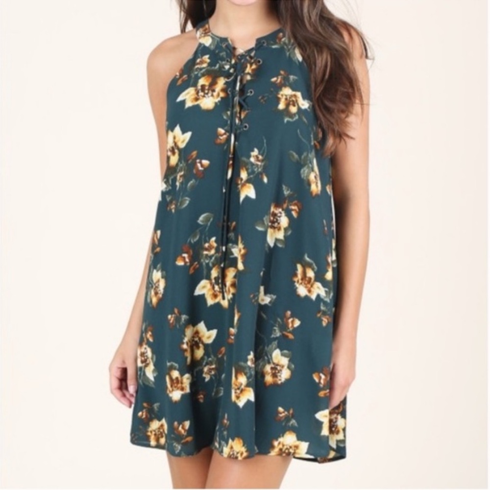 Altar’d State Floral Sleeveless Dress Small NWT